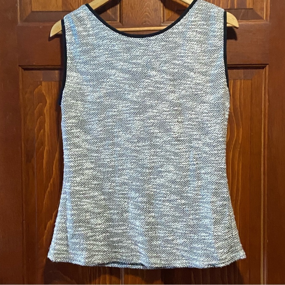Joseph Ribkoff Women's Black and White Sleeveless Top - Picture 5 of 7